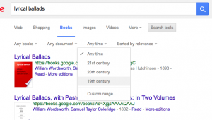 The somewhat inconspicuous "Search tools" feature in Google Books
