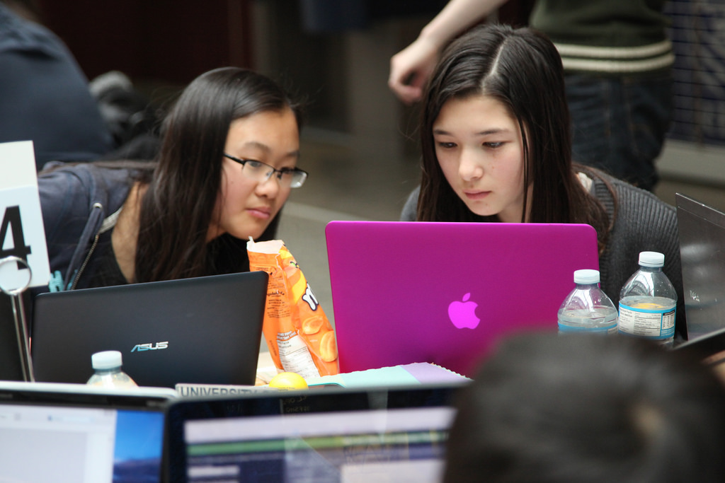 Young Women on Laptops (from Flickr)